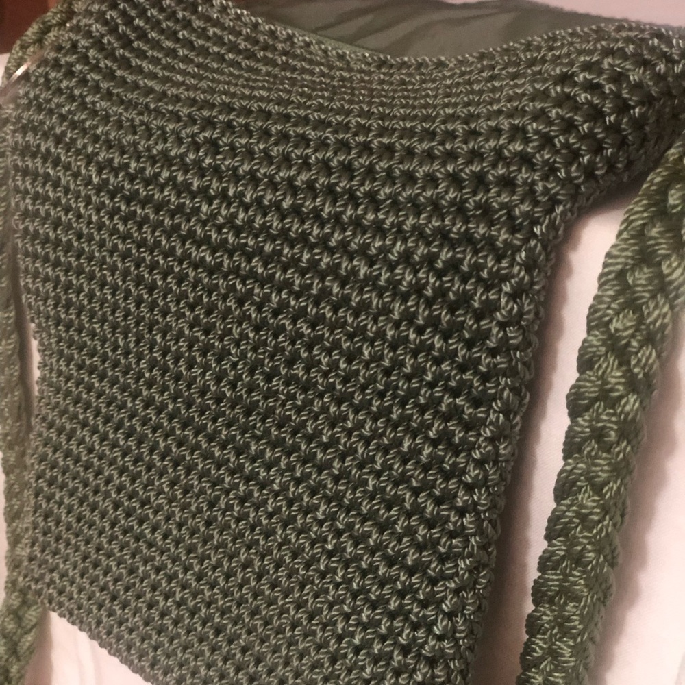 The Sak olive green crochet crossbody bag - Picture 7 of 11
